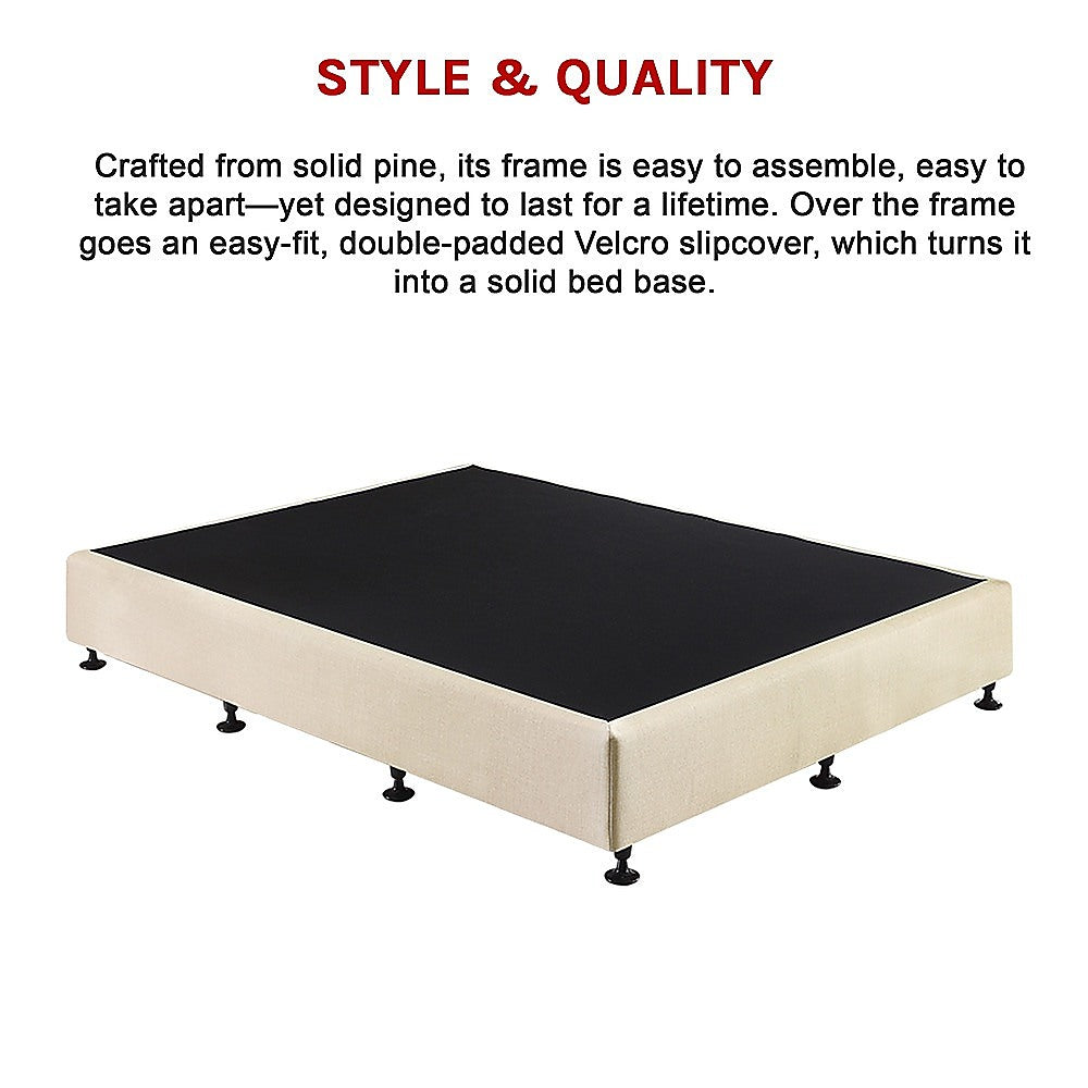 Capri Queen Ensemble Bed Base, Natural Sand
