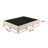 Palermo Queen Ensemble Bed Base - Platinum Natural Sand