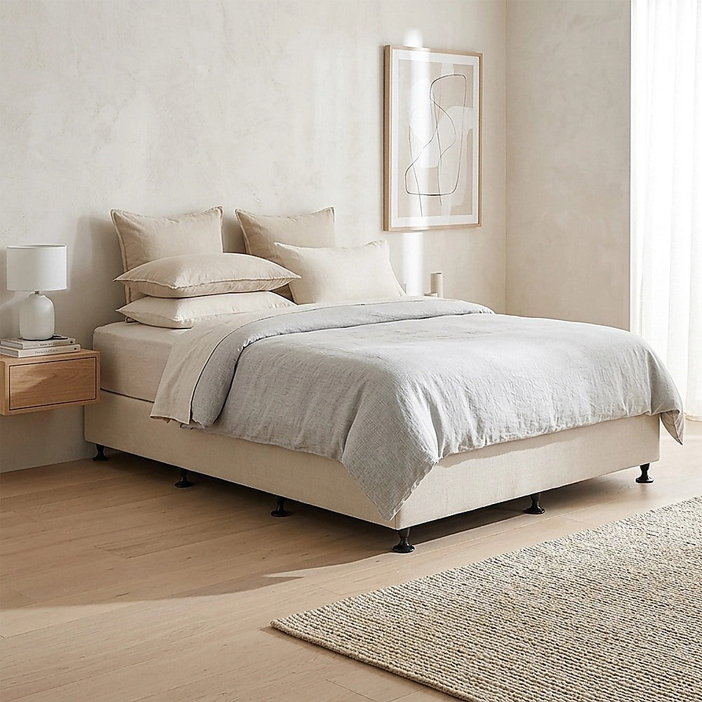 Capri Queen Ensemble Bed Base, Natural Sand