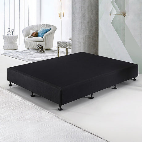 Palermo Queen Ensemble Bed Base - Midnight Black