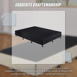 Palermo Queen Ensemble Bed Base - Midnight Black