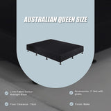 Palermo Queen Ensemble Bed Base - Midnight Black