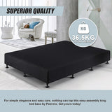 Palermo Queen Ensemble Bed Base - Midnight Black