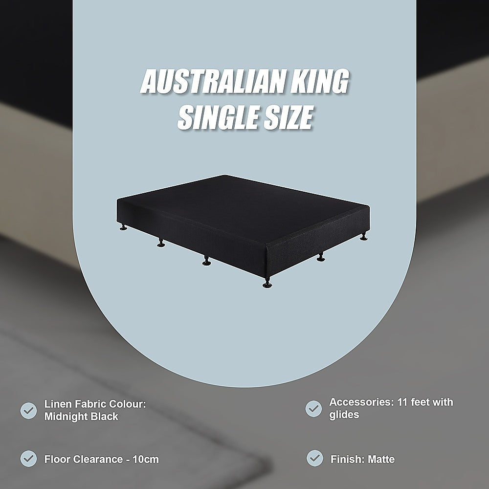 Capri King Single Ensemble Bed Base, Black