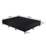 Palermo king single bed base showing compact flat-pack packaging — Allure Home Collections