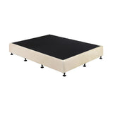 Capri Natural Sand King Single bed frame in a modern bedroom