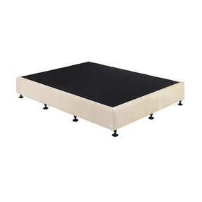 Capri Natural Sand King Single bed frame in a modern bedroom