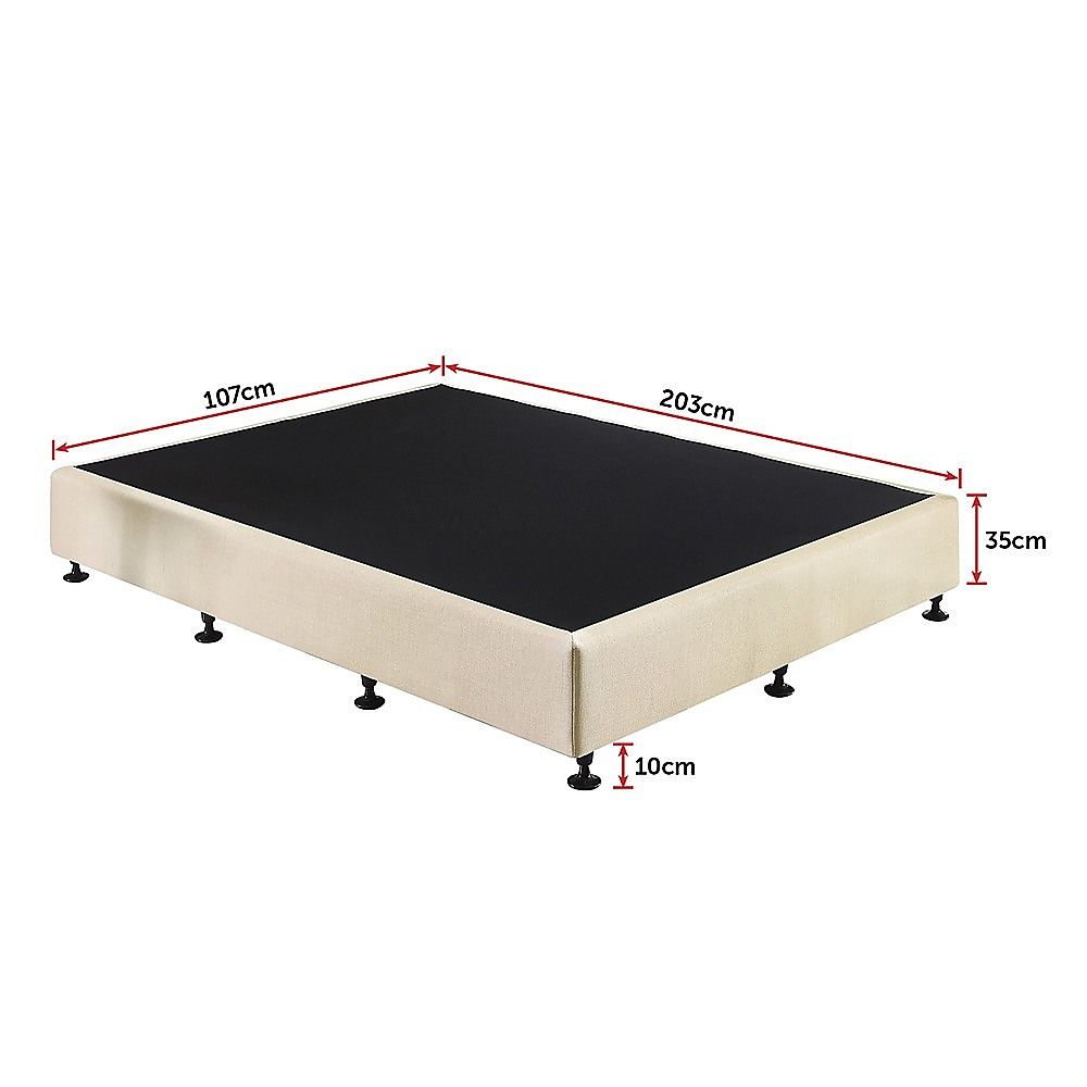 Capri King Single Ensemble Bed Base, Natural Sand