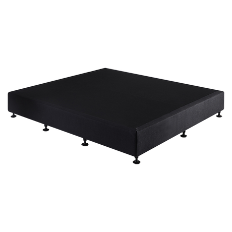Palermo King Ensemble Bed Base Midnight Black Linen Fabric