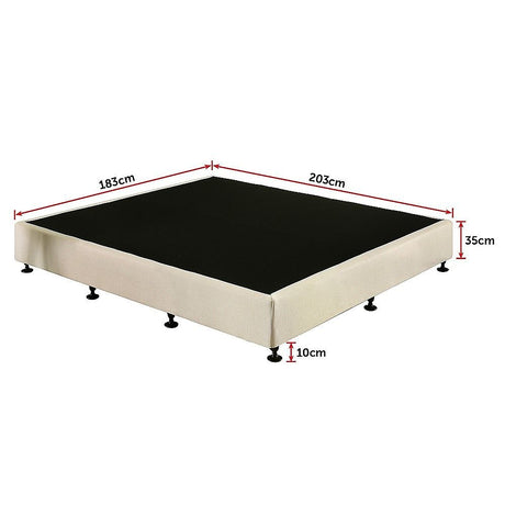 Capri King Ensemble Bed Base, Natural Sand