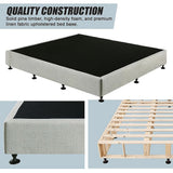 Capri King Ensemble Bed Base, Light Grey