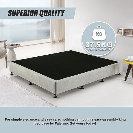 Capri King Ensemble Bed Base, Light Grey