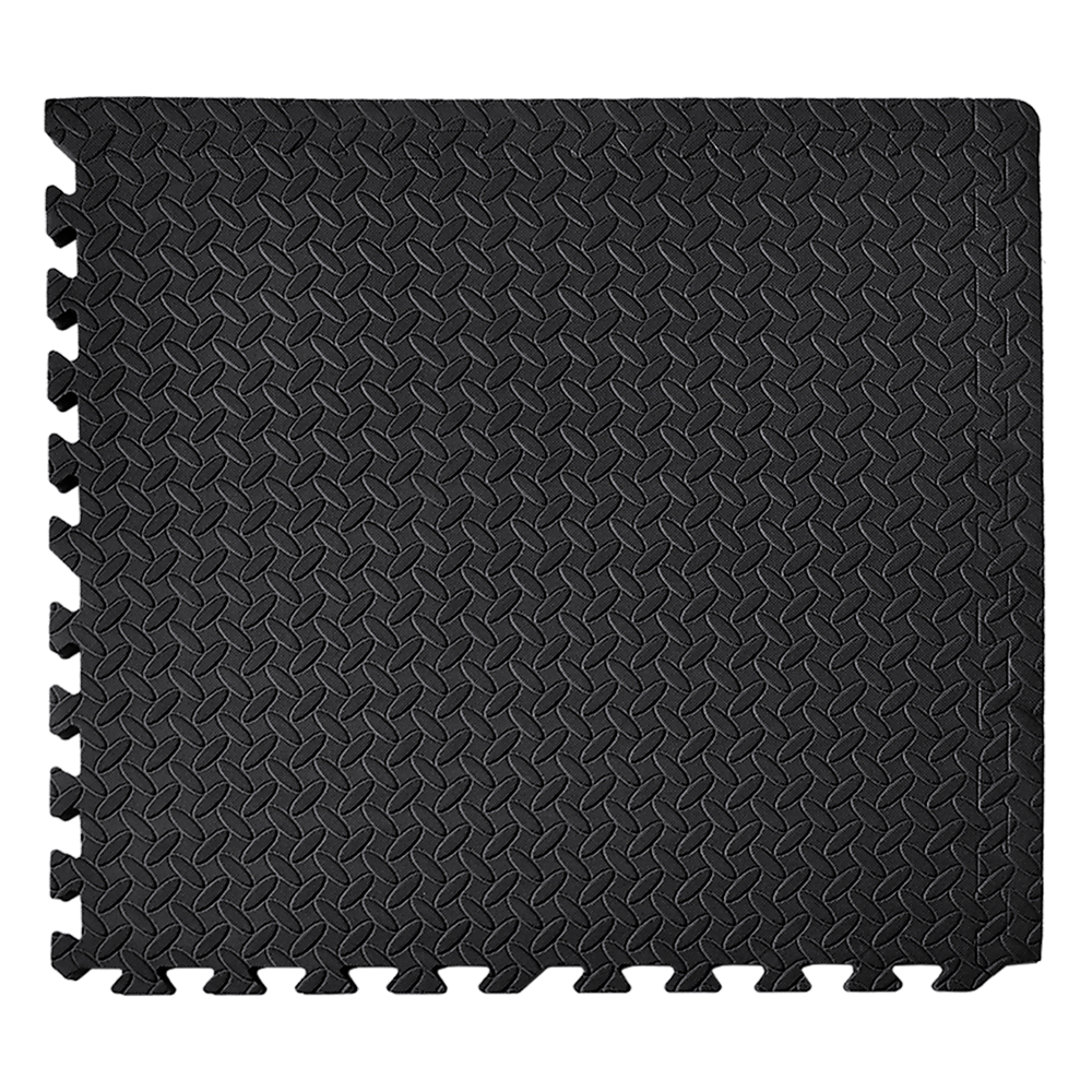 Marchena EVA Gym Floor Mats, 60 x 60cm, 25mm, Black, 12pcs