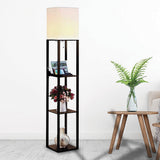 Elegant Shelf Floor Lamp with Diffused Light