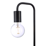 Modern Table lamp Desk Light Timber Base Bedside Bedroom Black