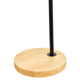 Modern Table lamp Desk Light Timber Base Bedside Bedroom Black