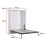 Palermo Queen Size Wall Bed - Diamond Edition