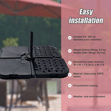 Outdoor Patio 4-Piece Cantilever Offset 3M Umbrella Base Stand Weight Water Sand