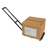 Foldable flatbed hand trolley cart in black
