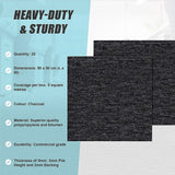 Grazalema Carpet Tiles, 50 x 50cm, Charcoal, 20pcs