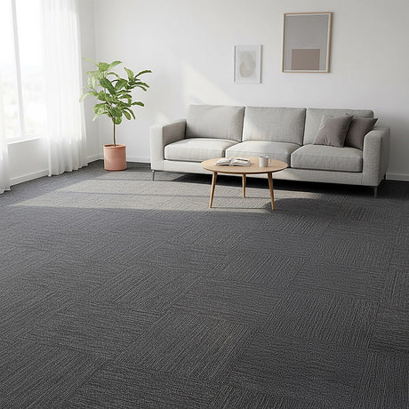Grazalema Carpet Tiles, 50 x 50cm, Charcoal, 20pcs