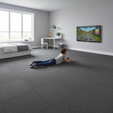 Grazalema Carpet Tiles, 50 x 50cm, Charcoal, 20pcs