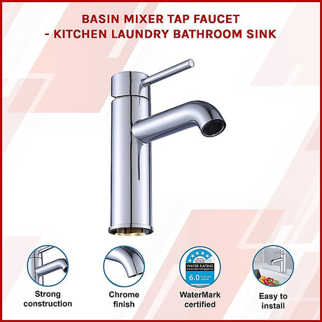 Basin Mixer Tap, Chrome