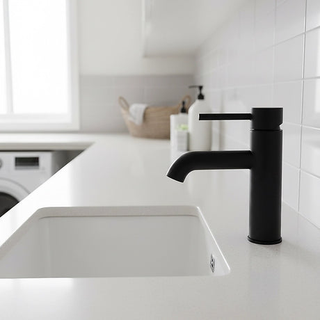 Basin Mixer Tap, Matte Black