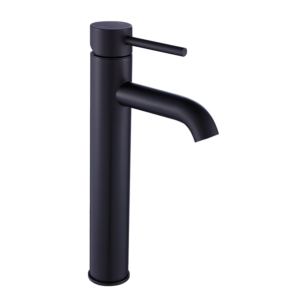 Tall Basin Mixer Tap, Matte Black