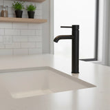 Tall Basin Mixer Tap, Matte Black