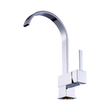Curved Neck Kitchen Mixer Tap, Chrome