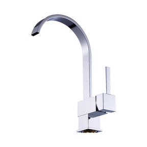 Curved Neck Kitchen Mixer Tap, Chrome