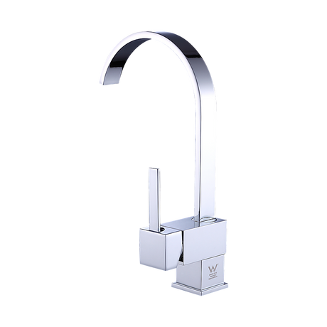 Curved Neck Kitchen Mixer Tap, Chrome