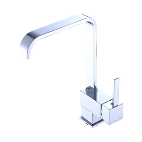 Angled Neck Kitchen Mixer Tap, Chrome