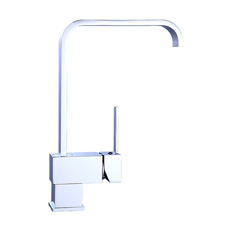 Angled Neck Kitchen Mixer Tap, Chrome