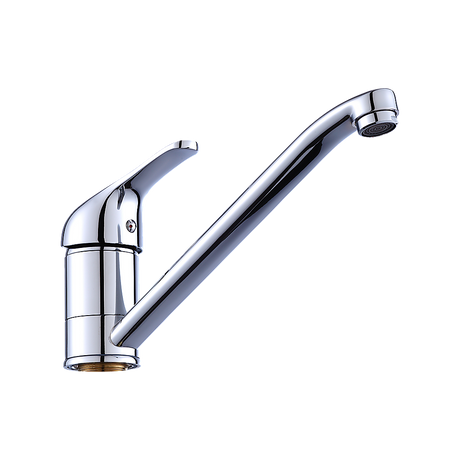 Kitchen Mixer Tap Polished Chrome Solid Brass