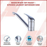 Kitchen Mixer Tap Polished Chrome Solid Brass