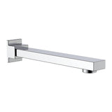 Polished chrome bath spout, 228mm