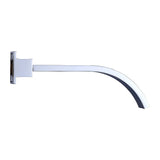 Polished chrome 180mm bath spout, outlet detail