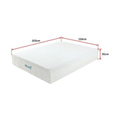 Medium green tea memory foam mattress, 30cm queen