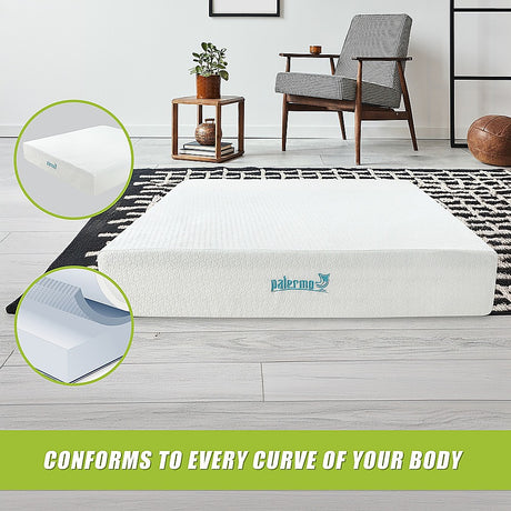 Medium green tea memory foam mattress, 30cm king