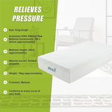 Medium green tea memory foam mattress, 30cm king single