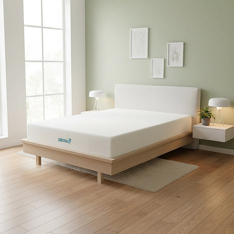 Medium green tea memory foam mattress, 30cm king single