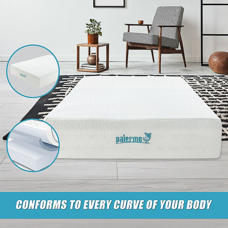 Medium green tea memory foam mattress, 30cm double