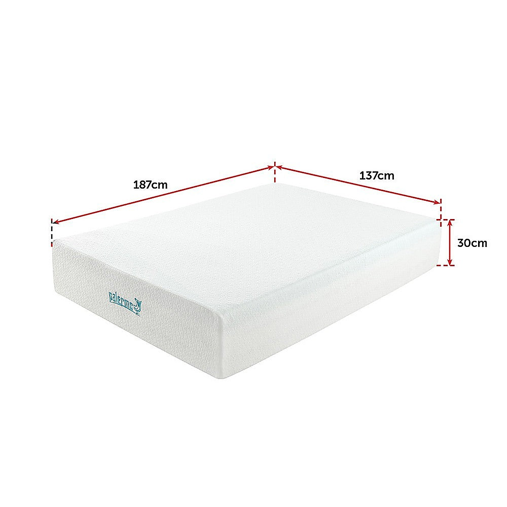 Medium green tea memory foam mattress, 30cm double