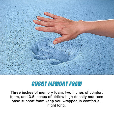 Medium firm green tea memory foam mattress, 30cm single