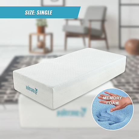 Medium firm green tea memory foam mattress, 30cm single