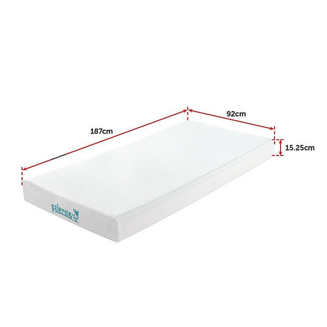 Medium Green Tea Memory Foam Mattress, 15cm Single (image 13)