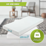 Medium firm green tea memory foam mattress, 15cm king single