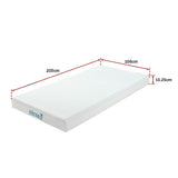 Medium firm green tea memory foam mattress, 15cm king single